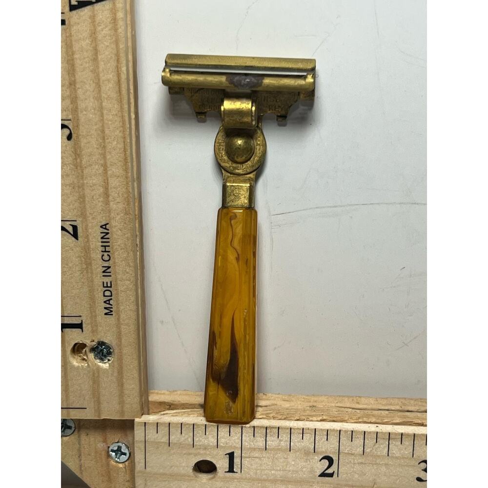 Vintage Schick Injector Safety Razor Bakelite Handle Collectible Shaving Tool